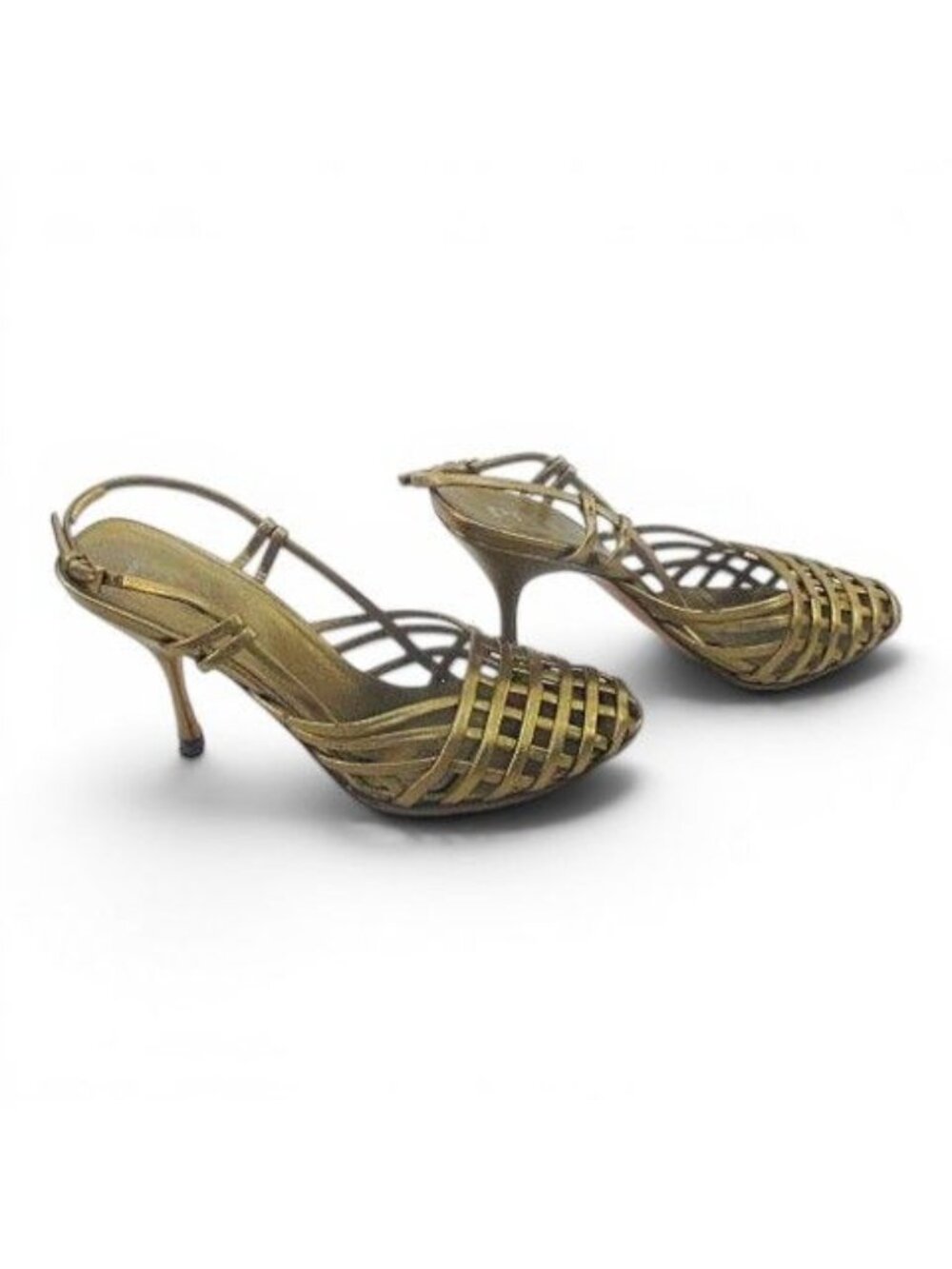 Prada Sandals Knitted Gold - Picture 3 of 9